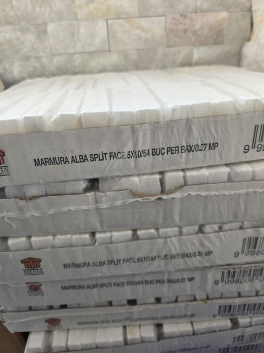 Marmura split face 5×10/54 pt orice amenajare int/ext