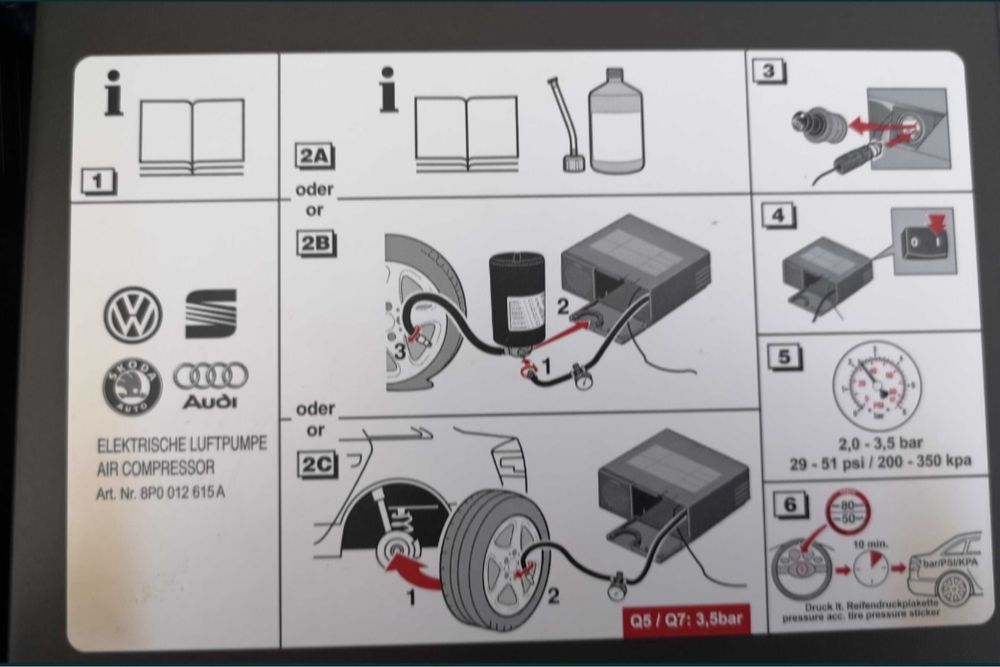 Оригинални НОВИ помпи компресори за гуми с пяна на различни марки
