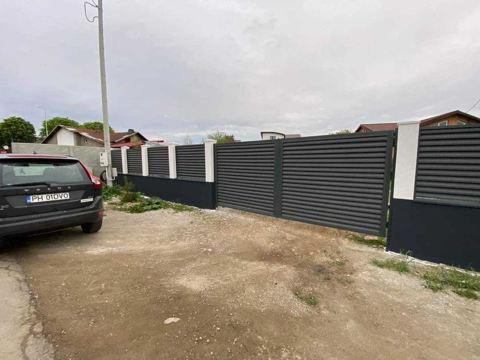 Garduri si porti din panouri stil jaluzele si alte modele disponibile