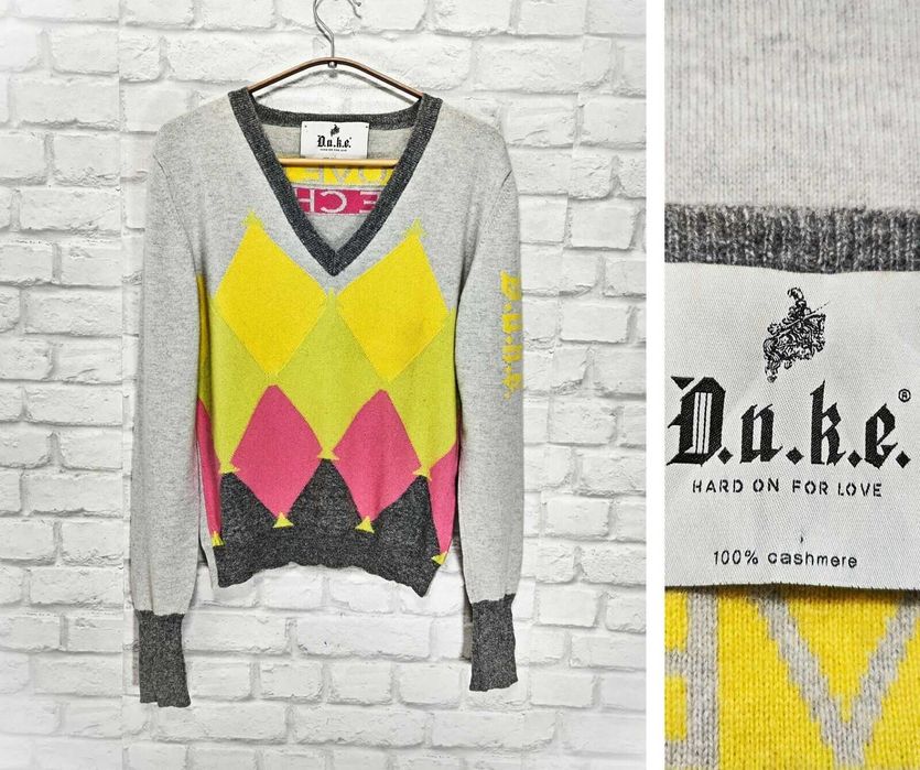 DUKE Fabricio Vincenzi 100% Кашмирен Дамски пуловер размер М