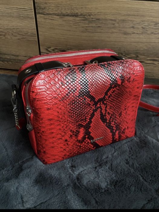 Geanta din piele naturala de vacă Baldinini