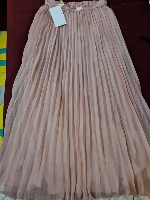 Дълга пола пепел от рози H&M