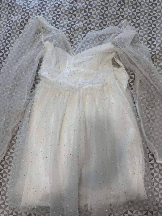 Рокля бяла официална