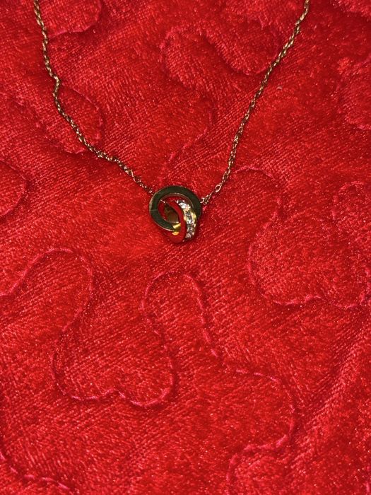 Lant aur 18K placat inoxidabil cu pandantiv elegant dama