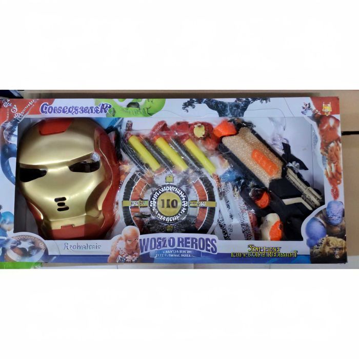 Комплект маска с пистолет Нърф, Iron man, Железният човек