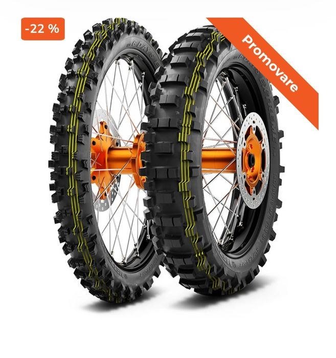 Anvelopa spate METZELER MCE 6 DAYS EXTREME SOFT 140/80-18 M/C 70M M+S