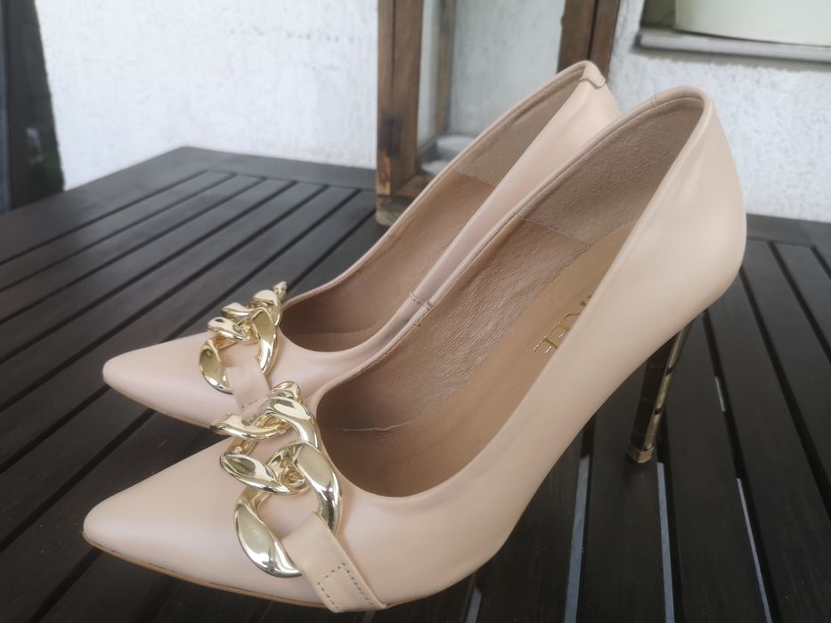 Lauree Sofia Nude, обувки естествена кожа, номер 37