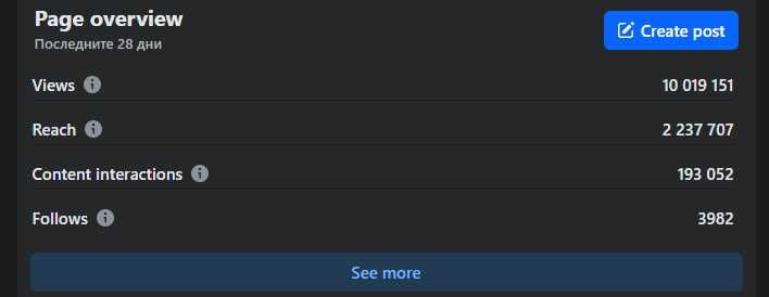 фейсбук страница