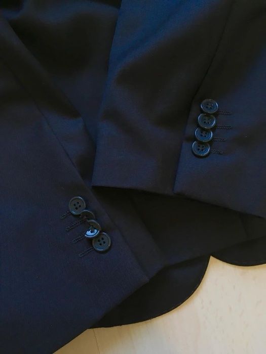 Costum din stofă de lână, made in Italy, măsura 56