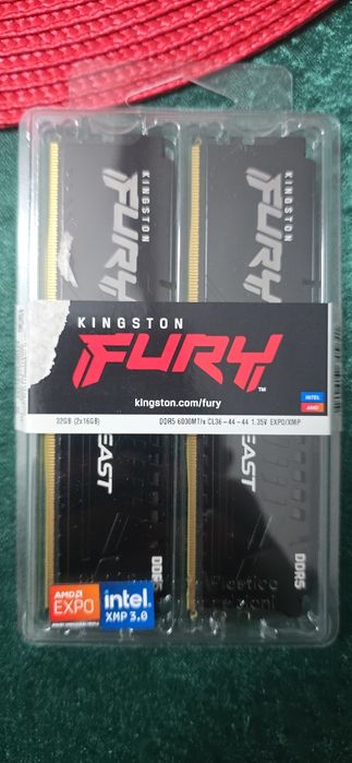Memorie RAM Kingston Tip DDR5, Serie FURY Beast, Latenta CAS 36 CL, Ki