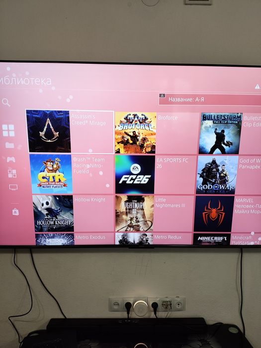 Прошитая Play Station 4 sliim 1tb