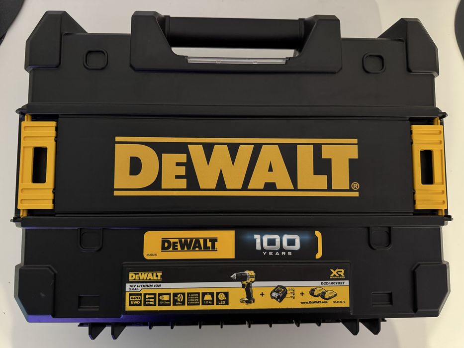 DeWalt DCD100Y + baterie XR 18V 2Ah – fără încărcător