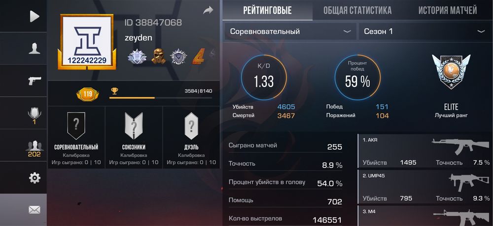 Продажа олд аккаунта в Standoff 2