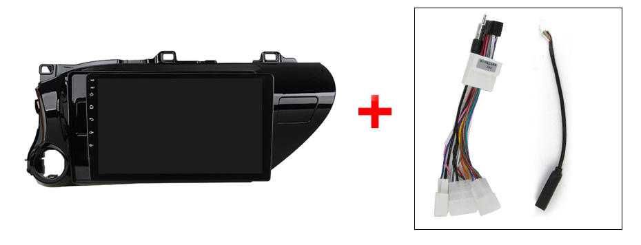 Navigatie Android 11 Toyora Hilux 2016  1/8 Gb Waze CarPlay Bt GPS