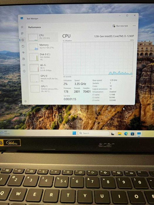 Laptop Acer Aspire 7 (12TH GEN) - Cod 110789