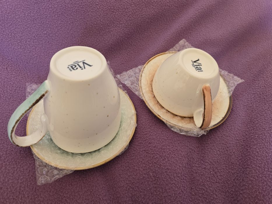 Set 2 cani : ceai +cafea, NOI