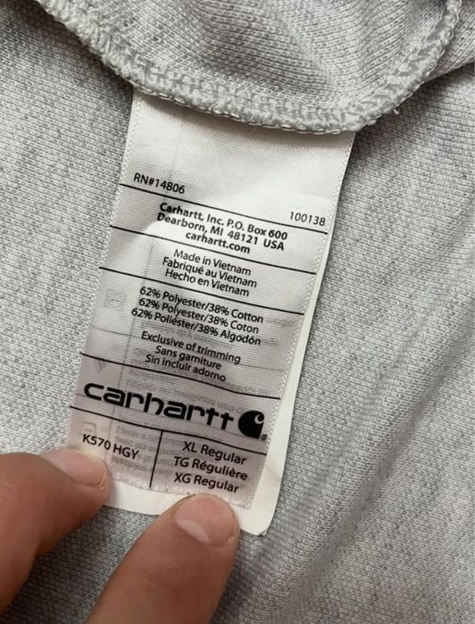 Carhartt оригинална мъжка тениска с яка, 2XL размер