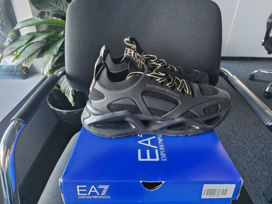 EA7 Emporio Armani, сникърси X8X174 XK377 U106, Черен