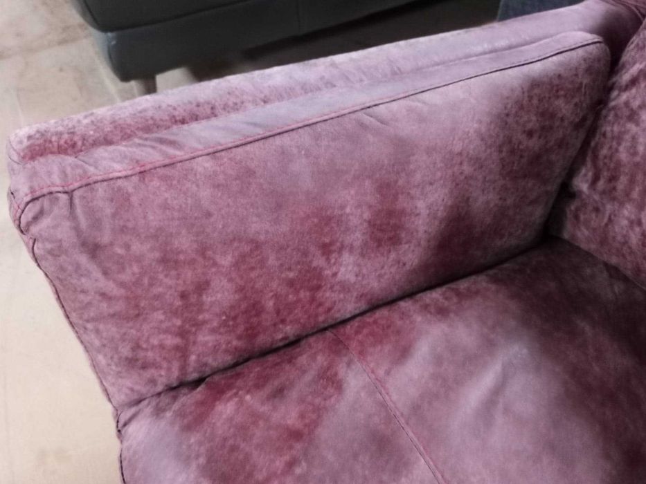 Червен кожен диван тройка - 100 % ест. кожа телешки бокс