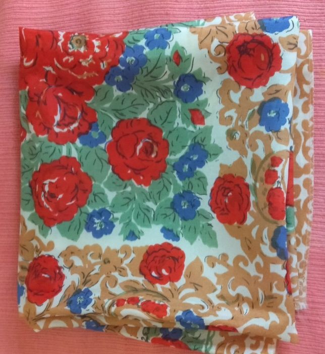 Платок советский новый шелк