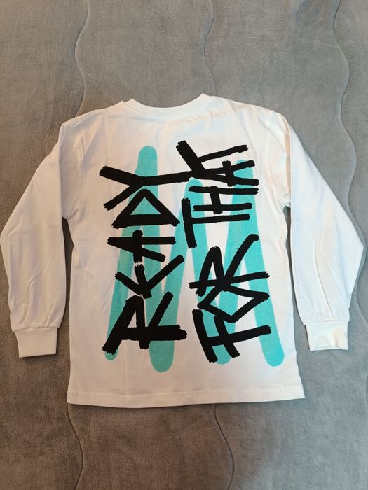 Бяла тънка блуза с дълъг ръкав Zara 120см