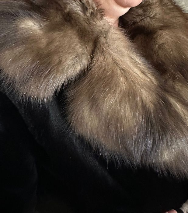 Стриженная норковая шуба