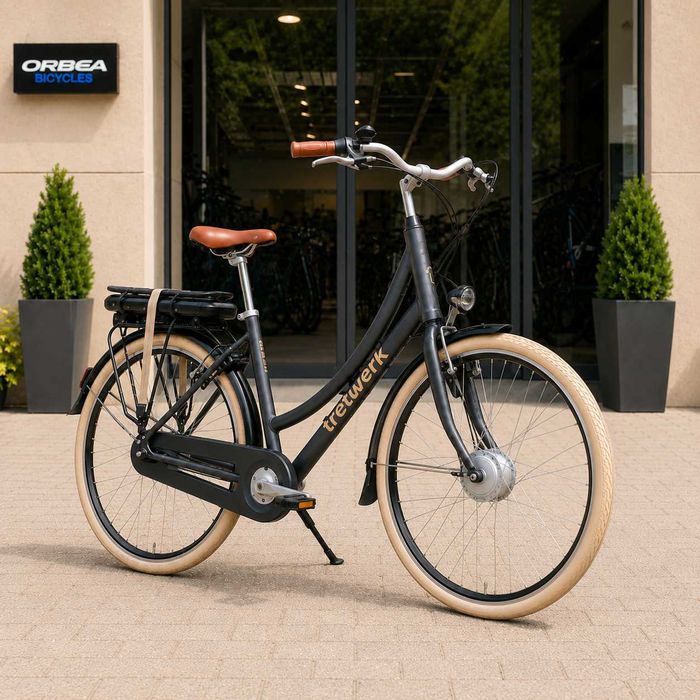 НОВ Електрически Велосипед Tretwerk Aurora E-Bike Black - БЕЗПЛАТНА ДОСТАВКА