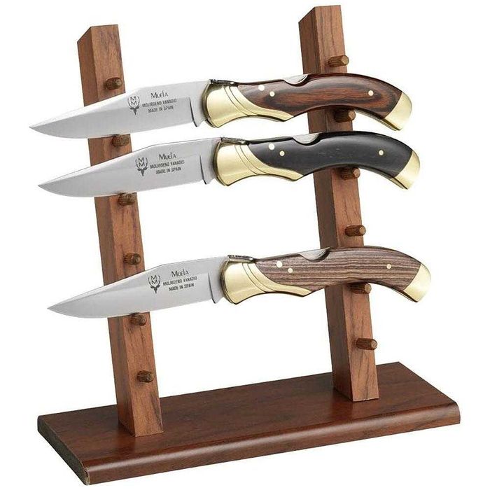 Дървена поставка за ножове Muela Испания за 1, 3, 4 или 6 ножа !
