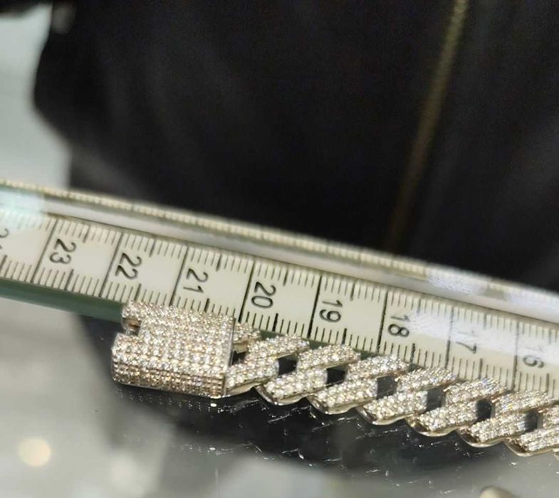 Colier Cuban Double G Argint + Bratara Cuban Double G Argint