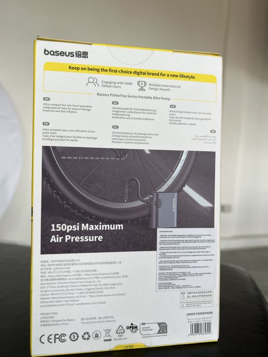 Mini compresor  portabila BASEUS PrimeTrip Bike,