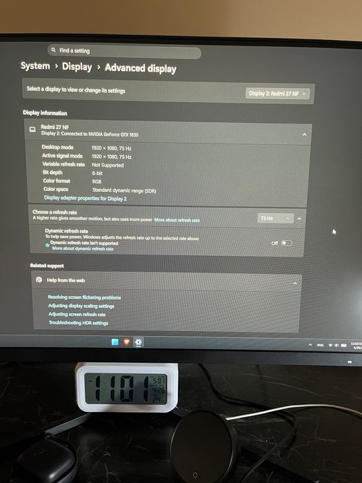 Redmi monitor 27 dyum 75 hg