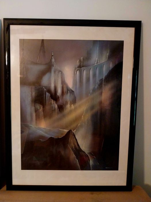 DOUĂ Vintage postere  (1998) - maestrul MAREK DZIEWULSKI - "SHADOWLANDS"