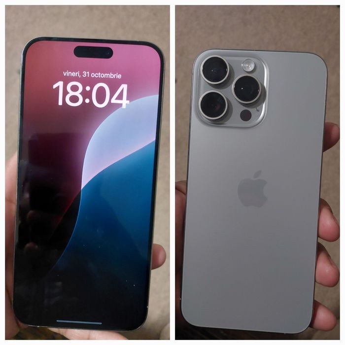 Iphone 15 pro  max battery 88% fără zgârieturi