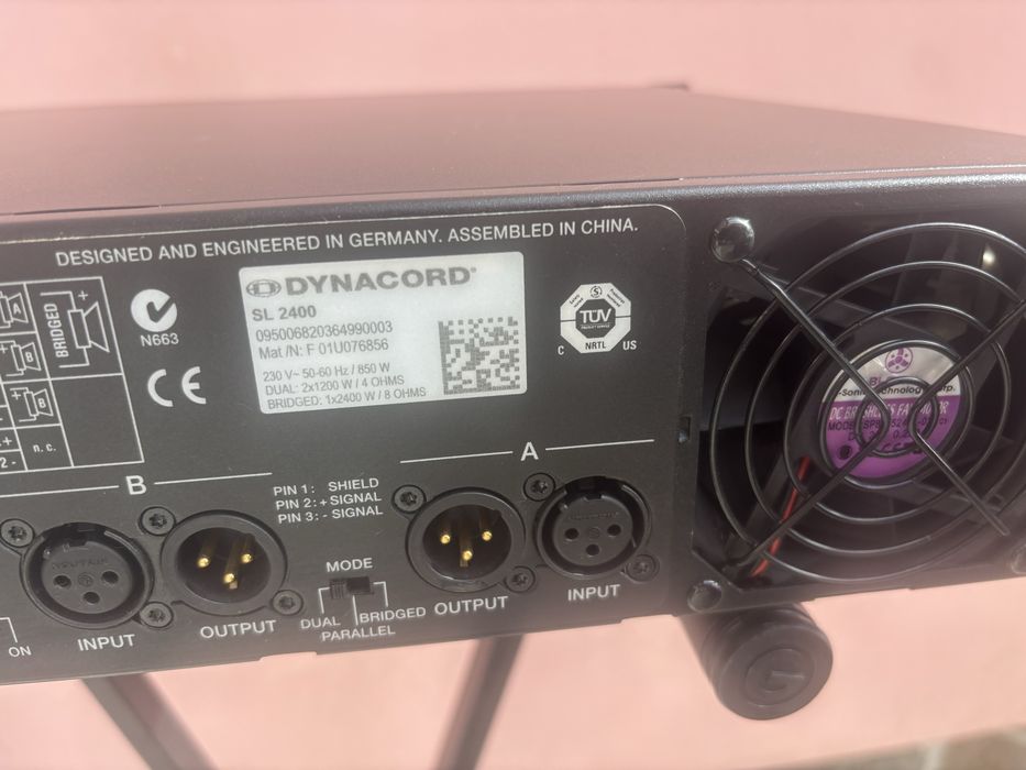 Dynacord sl2400 amplificator perfect functional( nu fbt rcf shure montarbo)
