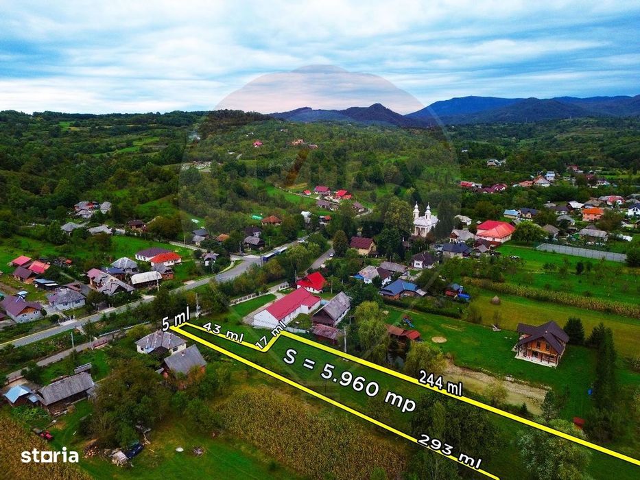Teren de vânzare 5,960mp Unguras