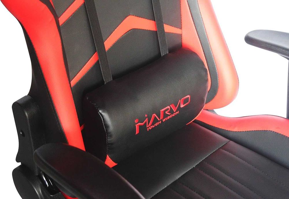 Гейминг стол Marvo - CH-106, червен/черен