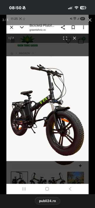 vand bicicleta electrica Volta in stare f bună putin folosită