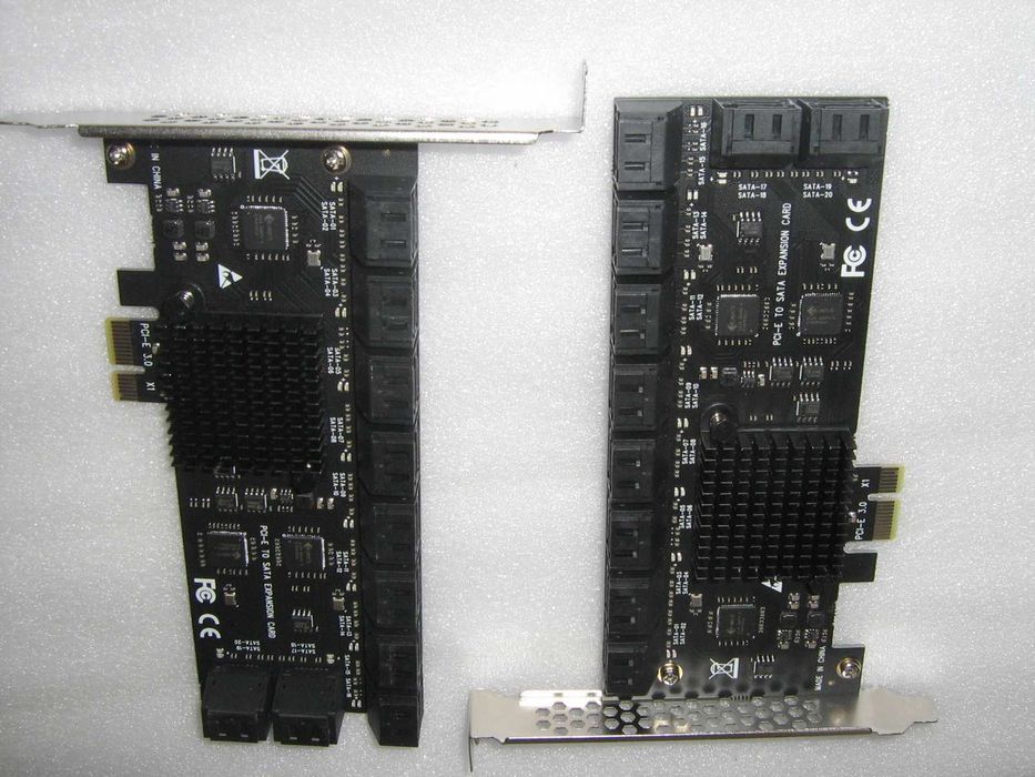 Placi ADAPTOARE PCIe X1 cu 20 de porturi SATA SATA 3.0