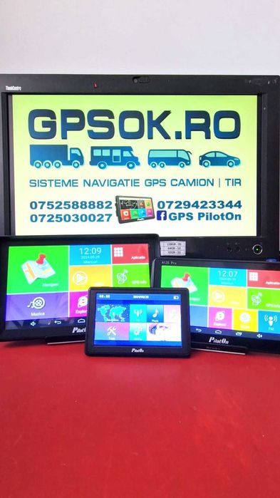 PilotOn M14XL 9 inch 2025  GPS TIR Camion Truck Auto Harti Full Europa