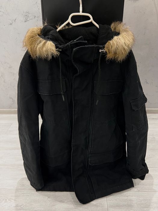 Мъжко зимно яке, черно