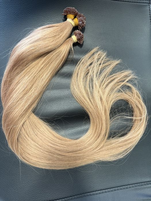 Кератинови кичури , 100гр.,100бр. ,изработени от 100% естествена коса