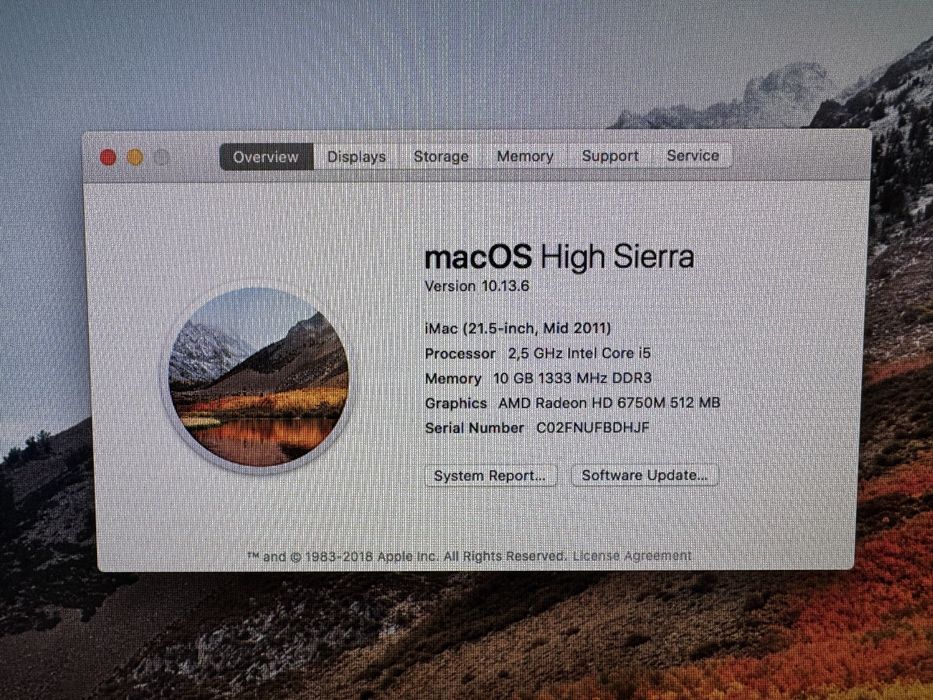 iMac 21.5” 2011г.