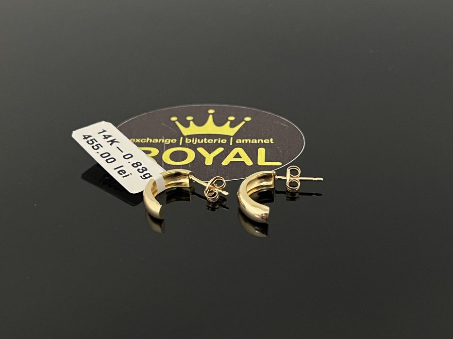 Bijuteria Royal CB : Cercei dama aur nou 14k 1,59gr