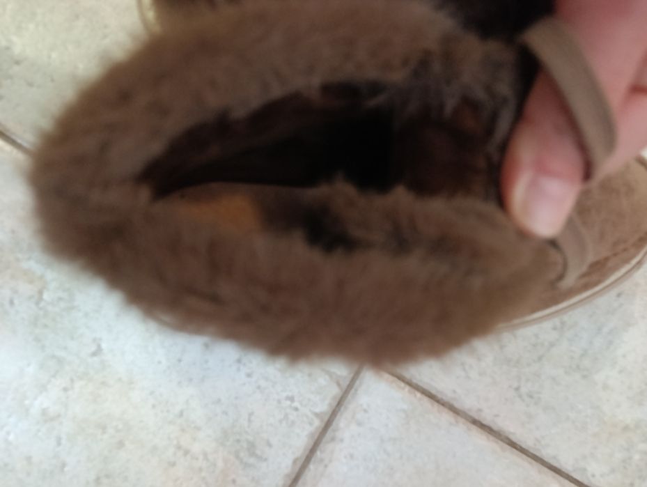 Дамски обувки с пух