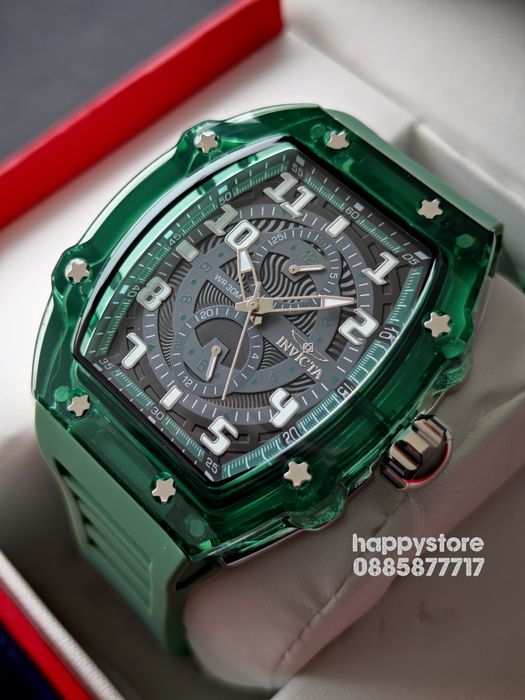 INVICTA Cyclone green 49 mm, Инвикта нов ръчен часовник