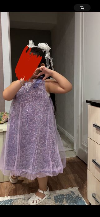 Платье сиреневое для девочки