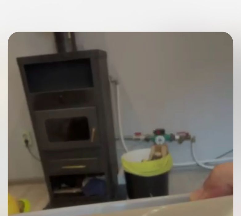 Камина на дърва с водна риза, помпа, юпиес и други части