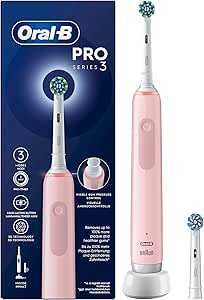 Електрическа четка за зъби Oral-B Pro 3000 3D бяло-розова