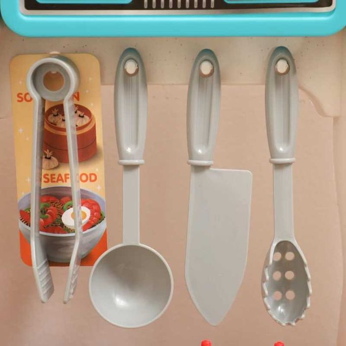 AIYAPLAY Детски кухненски комплект от 92 части, кран, пластмаса, 3-6 г