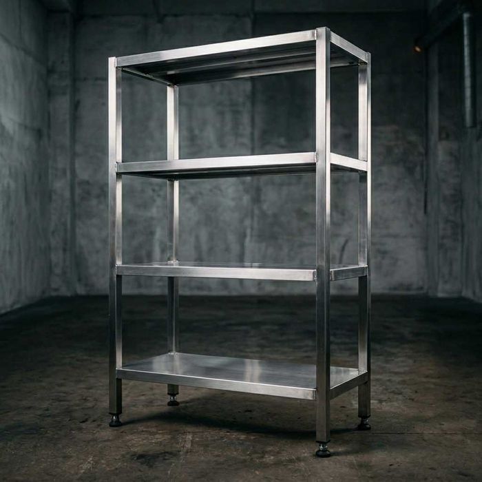 Po'latdan yasalgan metall stellaj (4-qavat) / Стеллаж-нержавейка